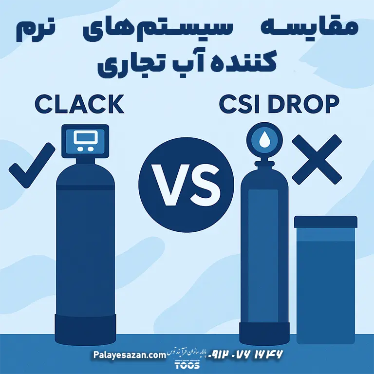 مقایسه سیستمهای نرمکننده آب تجاری – پالایهسازان