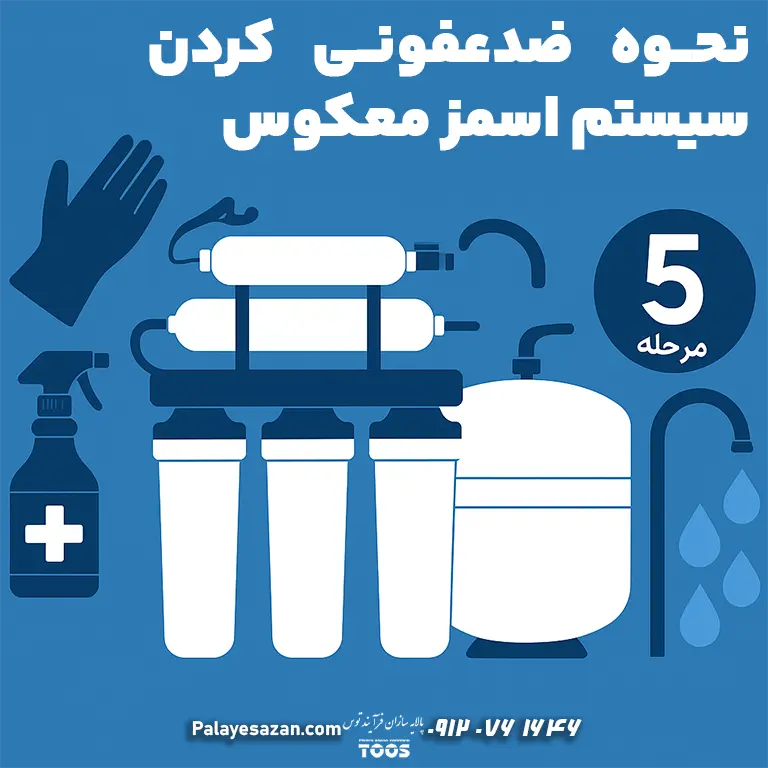 نحوه ضدعفونی سیستم اسمز معکوس — مراحل ساده