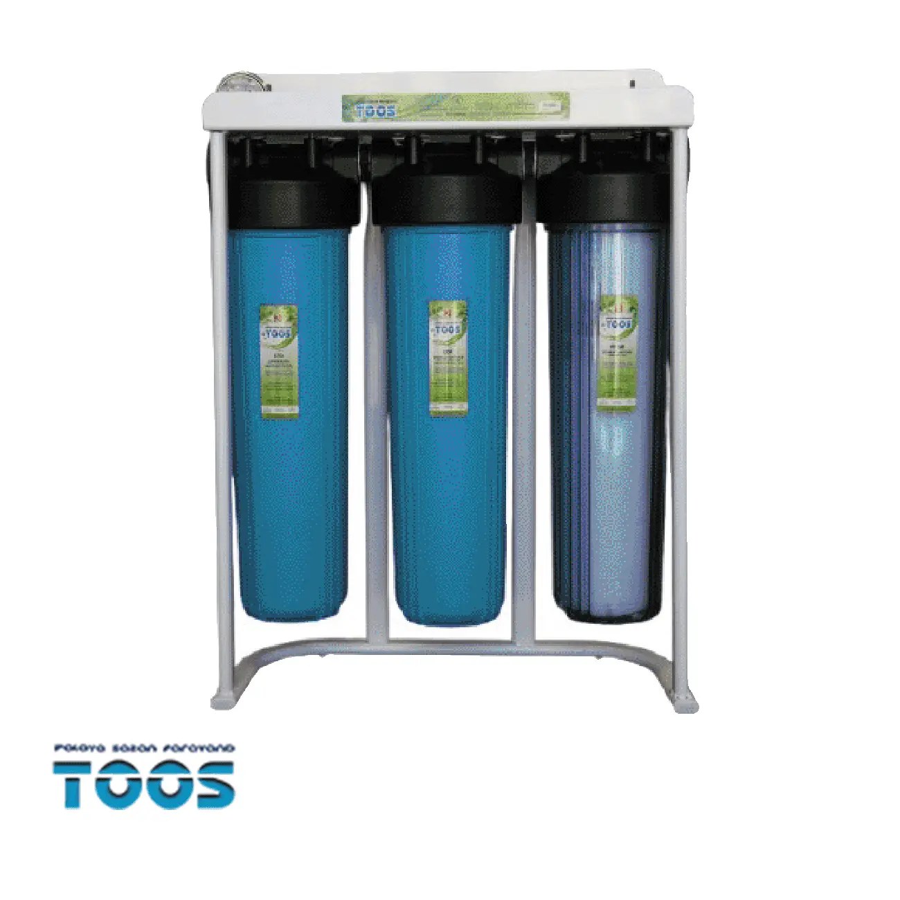 جزئیات محل نصب و سوراخ‌های پیچ استند پیش تصفیه ۳ مرحله ای جامبو